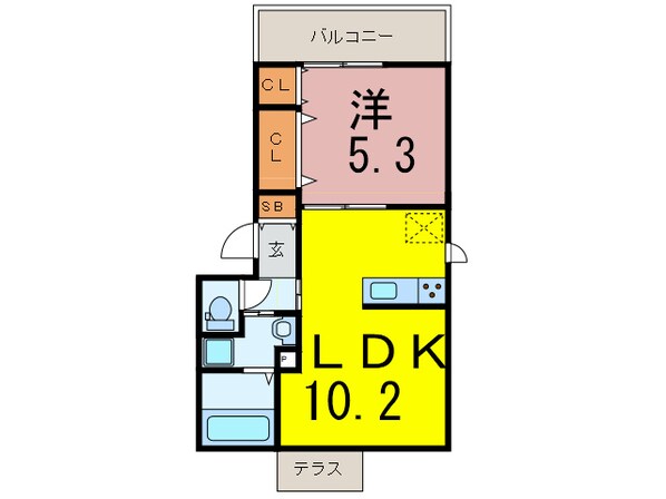 ウエストフィールドの物件間取画像